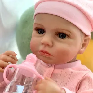 R B Silicone Dolls Para Girl Big Wet 60 Realistic Vinyl Seat Doll Reborn Twin Cuerpo Drinking Toys Full Body