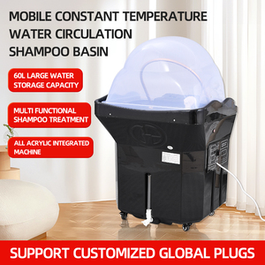 Máquina Portátil de Lavado y Masaje Capilar RKM con Tanque de Agua de 60L, <span class=keywords><strong>Mueble</strong></span> de Spa para Salón de Belleza, Sin Tuberías - Product Image 1