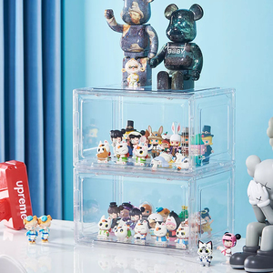 Caja <span class=keywords><strong>de</strong></span> almacenamiento <span class=keywords><strong>de</strong></span> zapatos <span class=keywords><strong>de</strong></span> plástico transparente y acrílico, a prueba <span class=keywords><strong>de</strong></span> polvo, apilable, para zapatillas - Product Image 3