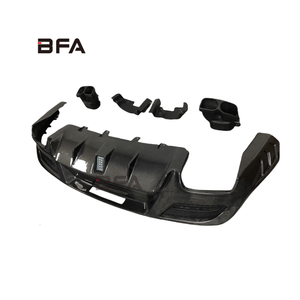 Para 2015-2019 <span class=keywords><strong>Mercedes</strong></span> <span class=keywords><strong>GLE350</strong></span> 450 Coupe actualizado estilo BS pala delantera de fibra de carbono labio delantero difusor trasero kit de carrocería - Product Image 6