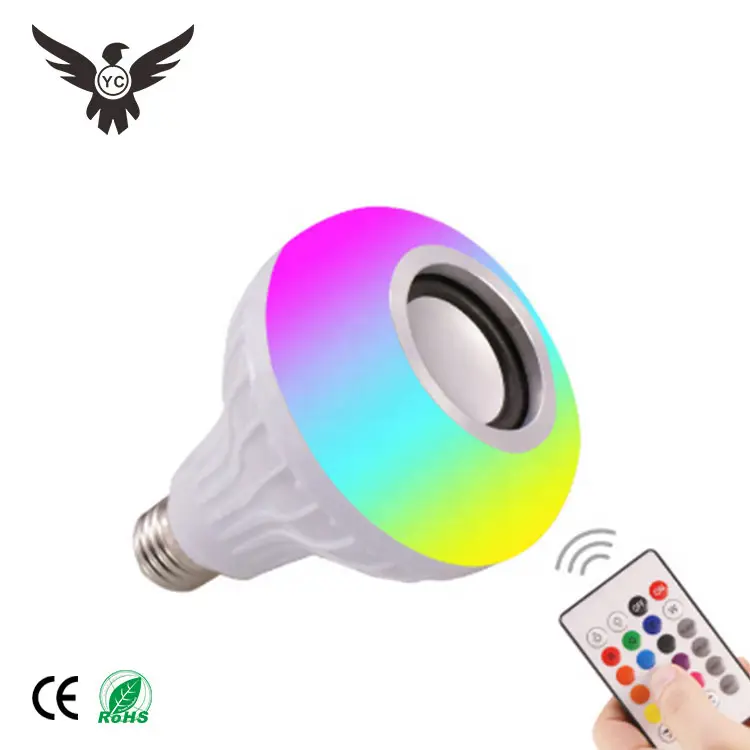 Hot Sale Remote Control 12W Smart Bulb RGB Color Changing Music LED Light Bulb