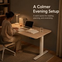 Table de travail électrique ergonomique en bois AOR, silencieuse et réglable en hauteur, pour la maison, la chambre, le bureau, l'apprentissage, double usage, couleurs personnalisables