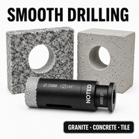 Foret diamanté brasé sous vide haute performance pour le perçage de pierres dures, béton, granit, marbre – Outil de coupe rapide et précise