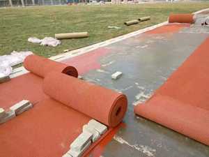 Pista di <span class=keywords><strong>Atletica</strong></span> Prefabbricata in Gomma per Esterni, <span class=keywords><strong>Campo</strong></span> Sportivo in Tartan di Gomma - Product Image 6