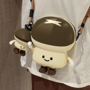 Borsa a Tracolla Q UNCLE Design 3D a Forma di Fungo in Silicone Morbido, Borsa Portaoggetti per Telefono e Trucchi per Donne e Ragazze - Product Image 1