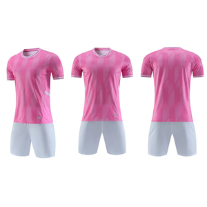 Traje de fútbol para adultos de alta calidad 2025, recién llegado, conjunto de uniforme liso por sublimación de poliéster, ropa de fútbol barata - Product Image 4