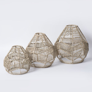 Rustic Handwoven Straw <b>Rope</b> Lampshade Bell Shape Eco Friendly For Bedroom Cafe Hotel Decorative <b>Lighting</b> Fixture - Product Image 5