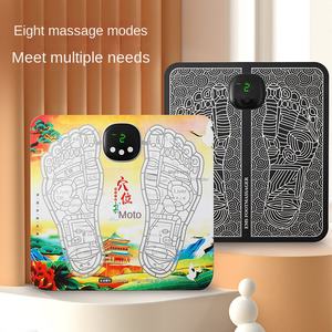 8 modos 19 puestos masajeador de pies eléctrico para el hogar con pulso EMS conveniente para personas perezosas - Product Image 4