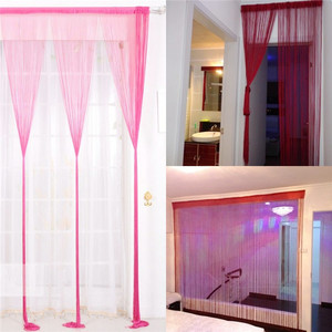 Đám Cưới Polyester Cửa Sổ Màu Đỏ Rèm Cho Nền Phòng Khách Cửa Trần Treo Rèm Giáng Sinh Trang Trí - Product Image 3