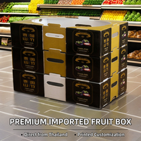Boîte d'emballage personnalisée en gros pour fruits et légumes frais, pliable, en plastique PP, matériaux recyclés, épaisseur 3-5 mm, HW-SHBOX