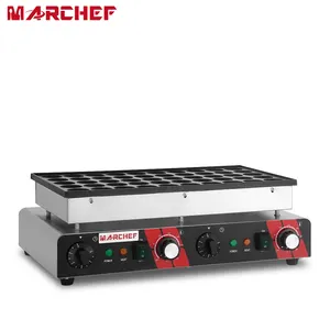 Equipo industrial eléctrico para aperitivos, máquina antiadherente para hacer waffles, 50 unidades