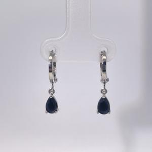 ต่างหูจี้ทรงหยดน้ำประดับเพชรซิคอน ชุบทองเหลือง ดีไซน์คลาสสิกทันสมัยสำหรับผู้หญิง จาก Tianyu Gems - Product Image 2