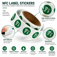 Autocollant NFC HF RFID Mini 13,56 MHz NTAG213 Blanc Imprimable Personnalisable Auto-adhésif Étiquette ISO14443A Accès Hôtel Paiement