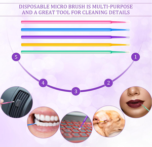 Pasokan habis pakai <span class=keywords><strong>Dental</strong></span> 100 buah sikat ujung serat mikro/sikat aplikator mikro sekali pakai <span class=keywords><strong>dental</strong></span> - Product Image 3