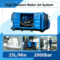 Machine de nettoyage à jet d'eau 25 L/min 2000 Bar pour l'élimination de la rouille sur les surfaces métalliques