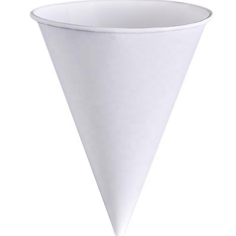 Gobelets d'eau jetables 3.7 OZ, 100% pièces, papier conique blanc, peut être personnalisé, vente en gros
