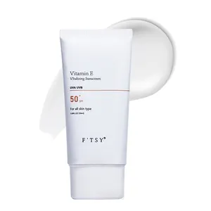 Oem SPF50 Kem chống nắng khoáng UVA UVB bảo vệ Kem chống nắng hàng ngày Vitamin E Kem chống nắng cho làn da nhạy cảm