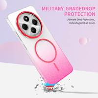 Vente en gros de coques de téléphone magnétiques transparentes antichoc de haute qualité Redmi Note 14 Pro 14C 13C 12 11 10S POCO X7 Glitter