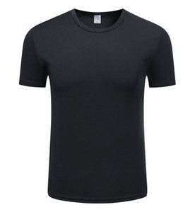 T-shirt da uomo personalizzata con logo o stile su misura, girocollo, sportiva, fitness, slim fit, a maniche corte, taglie forti - Product Image 2