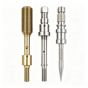 OEM Custom Multi <b>Step</b> Locating Guide Shaft Brass Knurled Thumb Screw CNC Turning Precision Instrument Shaft Parts - Product Image 5