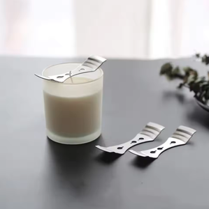 Outils de bricolage pour l'aromathérapie, porte-bougie à 3 mèches en métal, porte-mèche de 10 cm, pinces pour mèches de bougie - Product Image 5