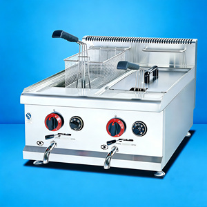 Freidora de doble tanque para patatas fritas y <span class=keywords><strong>pollo</strong></span> frito - <span class=keywords><strong>Precio</strong></span> de máquina de patatas fritas - Product Image 4