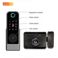 Serrure de porte numérique électrique Wi-Fi étanche Glomarket Ttlock Tuya Smart Lock pour extérieur