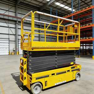 Plateforme de travail mobile fiable à <span class=keywords><strong>ciseaux</strong></span> électriques alimentée par batterie, échafaudage compact, opération en altitude, capacité de 230 kg - Product Image 3