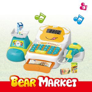 Jouets HW TOYS, jeu d'imitation, <span class=keywords><strong>jouet</strong></span> préscolaire, meilleur cadeau pour les enfants, jouets amusants de conception de dessin animé pour enfants, <span class=keywords><strong>caisse</strong></span> <span class=keywords><strong>enregistreuse</strong></span> de supermarché - Product Image 4