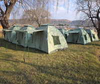 Tente dôme en toile pour camping en plein air Adventure 2,5x2,5M 3x3M avec véranda
