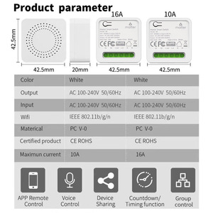 Matter <b>Smart</b> Relay 10A 16A Cross Platform Homekit Alexa Google Voice Remote Control <b>Smart</b> <b>Home</b> - Product Image 4