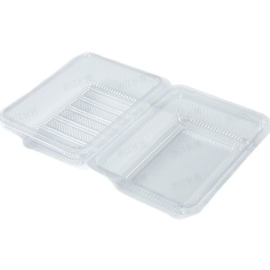 Caja de ensalada de supermercado de corte de frutas de grado alimenticio PS vegetal desechable transparente - Product Image 5