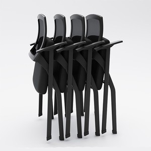 Folding Conference Chair With Table Integrated Writing Board Commercial Use - Product Image 4