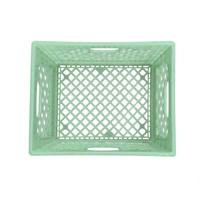 Caisse de rangement en plastique empilable irisée de 38 L (24 quarts) avec poignées et couvercle pour jouets d'enfants et usage domestique