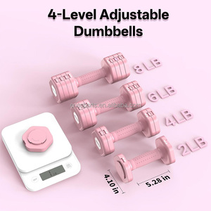 Quickly Removable Adjustable <strong>Weight</strong> 2kg-5kg Gym Women's <strong>5</strong> <strong>kg</strong> Dumbbell Set - Product Image 3