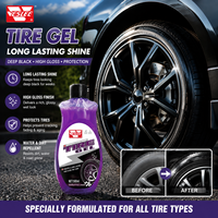 Revêtement protecteur pour pneus de voiture 500 ml, spray silicone brillant, gel brillant pour pneus