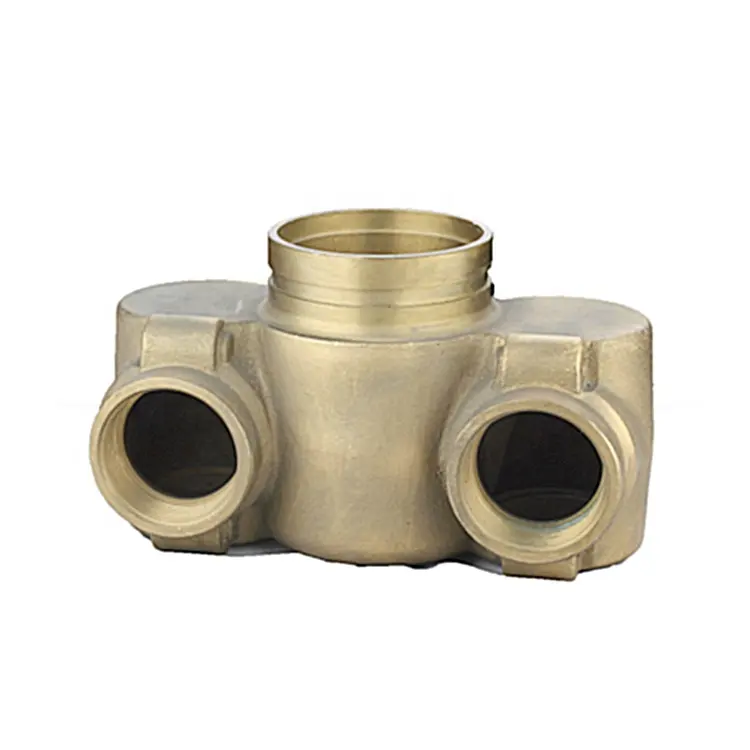 Brass recessed straight body wall hydrant connection Fire equipment 4" grooved x2 1/2" x 2 1/2"
