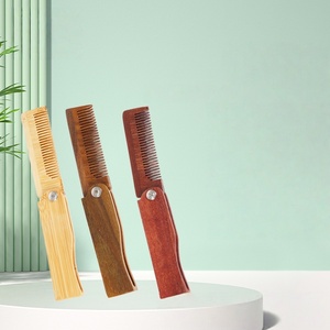 Peines de Madera de Sándalo Natural Antiestáticos, Peine Plegable Pequeño de Bolsillo para <span class=keywords><strong>Barba</strong></span> y Bigote para Hombres - Product Image 6