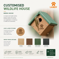 Nichoir en bois de pin naturel pour moineaux, maison en forme de diamant, avec trou d'entrée de 1 pouce, pour jardin, patio, cour arrière, décoration extérieure