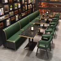 Mobilier de Restaurant Moderne en Gros Ensemble Canapé et Table à Manger pour Café Bar Club, Banc de Cabine