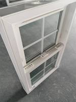 Fenêtre à double battant en PVC sur mesure, verre trempé enduit, certifiée Energy Star, insonorisée, pour remplacement extérieur de maison