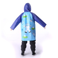 Imperméable pliable portable en PVC bleu pour filles et enfants, personnalisable, étanche, idéal pour les voyages - Vente chaude