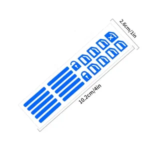 Calcomanías <span class=keywords><strong>Fluorescentes</strong></span> Luminosas para el Interior del Automóvil, Calcomanías <span class=keywords><strong>Fluorescentes</strong></span> para Botones del Elevador de Ventanas, Calcomanías Decorativas para el Interior del Automóvil - Product Image 4