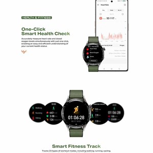 สมาร์ทวอทช์ Infinix XWATCH N4 Pro หน้าจอ AMOLED แบบสัมผัส ตัวเรือนสแตนเลส สายซิลิโคน พร้อมผู้ช่วยเสียง AI และ GPS - Product Image 3