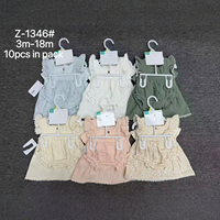 Conjunto de Tres Piezas para Bebé Recién Nacido de Verano: Vestido con Cuello de Muñeca + Pantalones Cortos + Gorro, Conjunto de Color Sólido para Niña