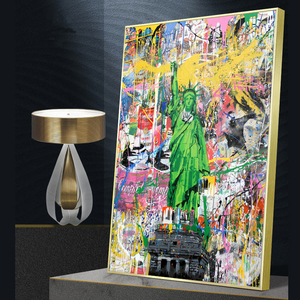 Statue de La Liberté Rue Graffiti Art <span class=keywords><strong>Toile</strong></span> Peinture sur Le Mur Art Affiches et Gravures Abstraites Mur Photo pour La Décoration Intérieure - Product Image 1