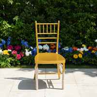 Chaise Chiavari Moderne en Acier Empilable et Portable pour Appartement, Salle à Manger, Mariage et Banquet – Vente en Gros Populaire