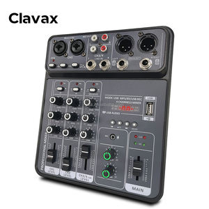 <span class=keywords><strong>Mini</strong></span> mezclador de Audio CLAVAX profesional 48V Phantom Power <span class=keywords><strong>Mini</strong></span> mezclador Usb interfaz de Audio portátil de 4 canales - Product Image 1
