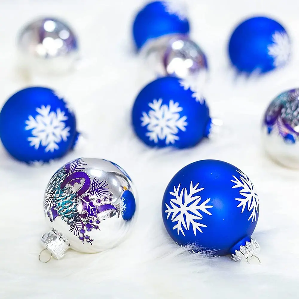 Boule de décoration en verre de Noël suspendue peinte à la main ornements personnalisés arbre de Noël décoration suspendue boule de dessin