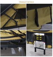 Tente de toit rigide End Up Hard Shell Rooftop Tent ABS pour 2 personnes, imperméable, résistante à la moisissure, 4 saisons, pour SUV et camion